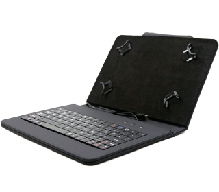 C-TECH PROTECT NUTKC-01 - pouzdro univerzální s klávesnicí pro 7"-7,85" tablety, FlexGrip - černé
