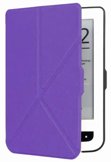 Pouzdro Origami Durable Lock pro Pocketbook 614 / 615 / 624 / 625 / 626 - fialové, stojánek, magnet