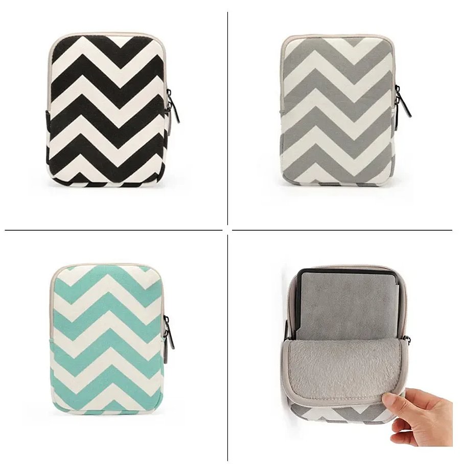 Obal ARMORI Zipper Z073 Zigzag Grey - textilní pouzdro univerzální