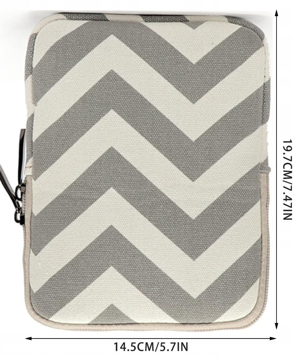 Obal ARMORI Zipper Z073 Zigzag Grey - textilní pouzdro univerzální