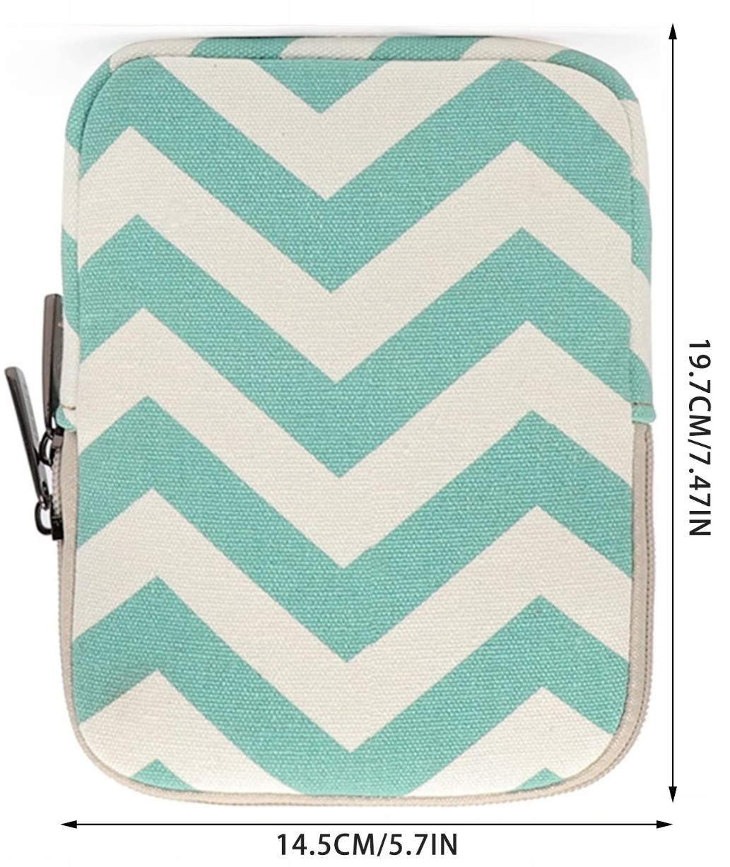 Obal ARMORI Zipper Z074 Zigzag Green - textilní pouzdro univerzální